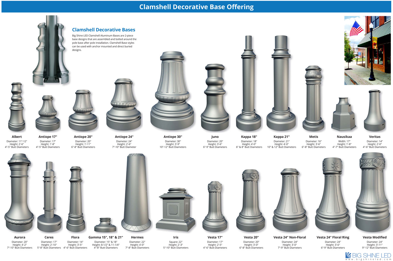 Light Poles Big Shine LED Be Brilliant